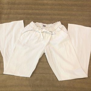 Roxy Women’s White Relaxed pants Large